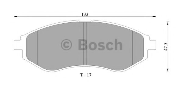 BOSCH 0 986 AB9 104 Тормозные колодки 