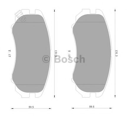 BOSCH 0 986 AB9 106 Тормозные колодки 