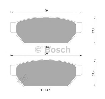BOSCH 0 986 AB9 118 Тормозные колодки задний мост для MITSUBISHI MIRAGE (Митсубиши/митсубиси Мирагэ) BOSCH 0 986 AB9 118 Тормозные колодки задний мост для MITSUBISHI MIRAGE (Митсубиши/митсубиси Мирагэ)
