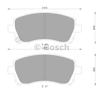 BOSCH 0 986 AB9 134 Тормозные колодки для SUBARU LEGACY OUTBACK (Субару Легаси аутбэк) BOSCH 0 986 AB9 134 Тормозные колодки для SUBARU LEGACY OUTBACK (Субару Легаси аутбэк)