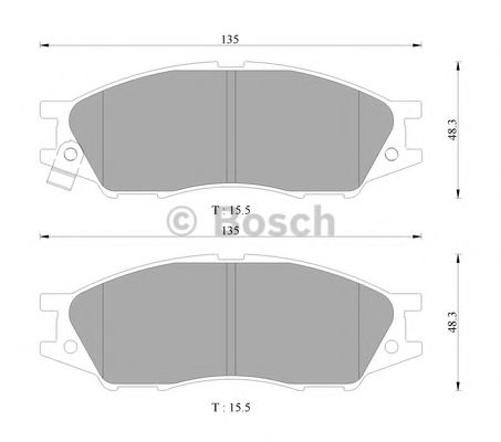 BOSCH 0 986 AB9 138 Тормозные колодки 