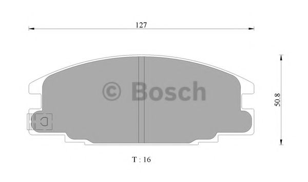 BOSCH 0 986 AB9 155 Тормозные колодки<br >передний мост 