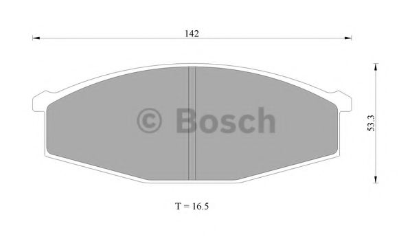 BOSCH 0 986 AB9 176 Тормозные колодки 