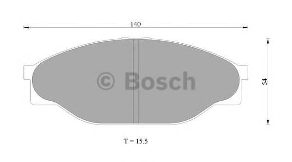 BOSCH 0 986 AB9 181 Тормозные колодки 