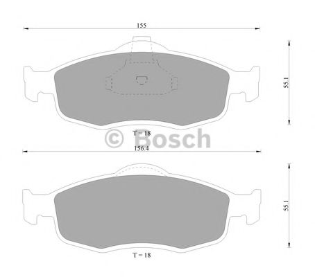 BOSCH 0 986 AB9 196 Тормозные колодки для FORD MONDEO (Форд Мондэо) BOSCH 0 986 AB9 196 Тормозные колодки для FORD MONDEO (Форд Мондэо)