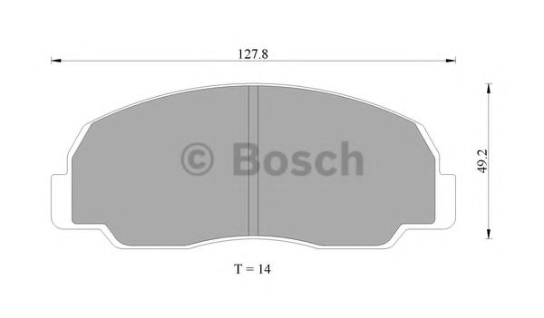 BOSCH 0 986 AB9 206 Тормозные колодки передний мост для DAIHATSU FEROZA HARD TOP (Дайхатсу Фэроза хард топ) BOSCH 0 986 AB9 206 Тормозные колодки передний мост для DAIHATSU FEROZA HARD TOP (Дайхатсу Фэроза хард топ)