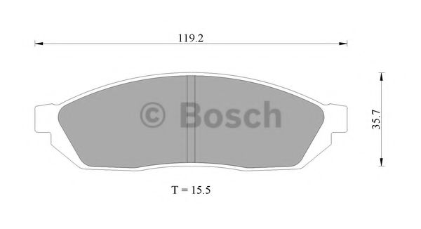 BOSCH 0 986 AB9 222 Тормозные колодки 