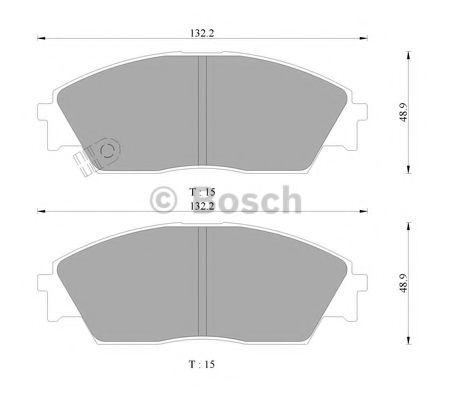 BOSCH 0 986 AB9 248 Тормозные колодки передний мост для HONDA PRELUDE III (Хонда Прэлудэ 3) BOSCH 0 986 AB9 248 Тормозные колодки передний мост для HONDA PRELUDE III (Хонда Прэлудэ 3)