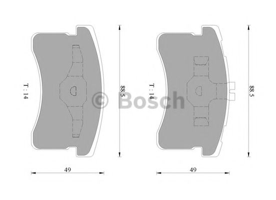 BOSCH 0 986 AB9 266 Тормозные колодки 
