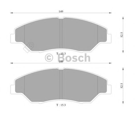 BOSCH 0 986 AB9 285 Тормозные колодки для KIA SPORTAGE (Киа Спортейдж) BOSCH 0 986 AB9 285 Тормозные колодки для KIA SPORTAGE (Киа Спортейдж)