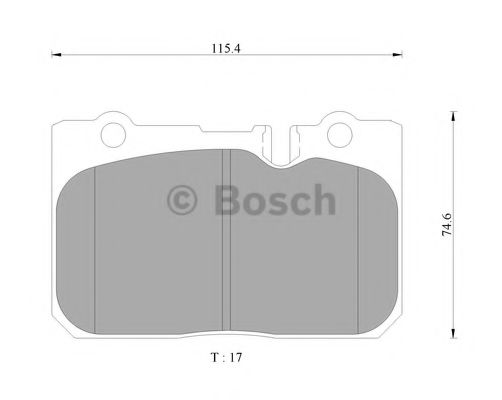 BOSCH 0 986 AB9 325 Тормозные колодки 