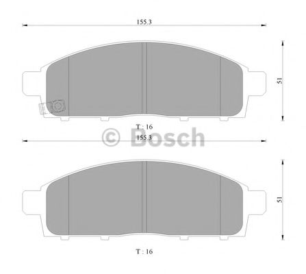 BOSCH 0 986 AB9 346 Тормозные колодки для MITSUBISHI CHALLENGER (Митсубиши/митсубиси Чаллэнгэр) BOSCH 0 986 AB9 346 Тормозные колодки для MITSUBISHI CHALLENGER (Митсубиши/митсубиси Чаллэнгэр)