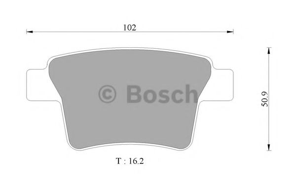BOSCH 0 986 AB9 355 Тормозные колодки 