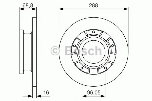 BOSCH 0 986 479 A50 Тормозной диск для FORD NEO CUSTOM (Форд Нэо cустом) BOSCH 0 986 479 A50 Тормозной диск для FORD NEO CUSTOM (Форд Нэо cустом)