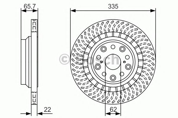 BOSCH 0 986 479 T34 Тормозной диск справа для LEXUS (Лексус) BOSCH 0 986 479 T34 Тормозной диск справа для LEXUS (Лексус)