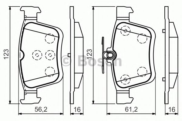 BOSCH 0 986 494 659 Тормозные колодки для VOLKSWAGEN GOLF VII (Фольксваген Гольф 7) BOSCH 0 986 494 659 Тормозные колодки для VOLKSWAGEN GOLF VII (Фольксваген Гольф 7)