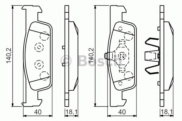 BOSCH 0 986 494 661 Тормозные колодки для DACIA SANDERO II (Дача Сандэро 2) BOSCH 0 986 494 661 Тормозные колодки для DACIA SANDERO II (Дача Сандэро 2)