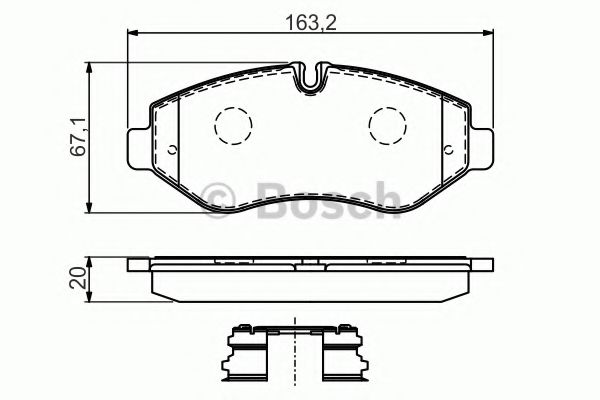 BOSCH 0 986 494 582 Тормозные колодки для IVECO DAILY LINE (Ивеко Даилъ линэ) BOSCH 0 986 494 582 Тормозные колодки для IVECO DAILY LINE (Ивеко Даилъ линэ)