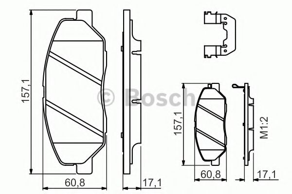 BOSCH 0 986 494 631 Тормозные колодки для SSANGYONG KORANDO (Сан-янг/санянг Корандо) BOSCH 0 986 494 631 Тормозные колодки для SSANGYONG KORANDO (Сан-янг/санянг Корандо)