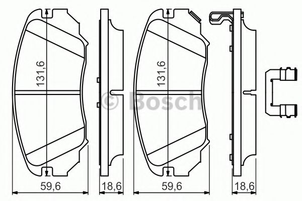 BOSCH 0 986 494 632 Тормозные колодки для OPEL (Опель) BOSCH 0 986 494 632 Тормозные колодки для OPEL (Опель)