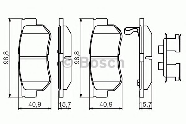 BOSCH 0 986 494 635 Тормозные колодки для SSANGYONG KORANDO (Сан-янг/санянг Корандо) BOSCH 0 986 494 635 Тормозные колодки для SSANGYONG KORANDO (Сан-янг/санянг Корандо)