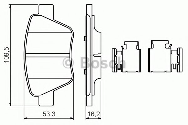 BOSCH 0 986 494 643 Тормозные колодки для SKODA SUPERB (Шкода Суперб) BOSCH 0 986 494 643 Тормозные колодки для SKODA SUPERB (Шкода Суперб)