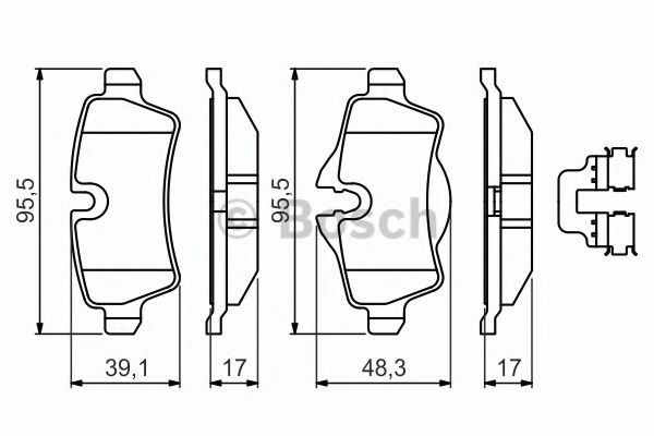 BOSCH 0 986 494 645 Тормозные колодки для MINI MINI CLUBVAN (Мини Мини cлубvан) BOSCH 0 986 494 645 Тормозные колодки для MINI MINI CLUBVAN (Мини Мини cлубvан)