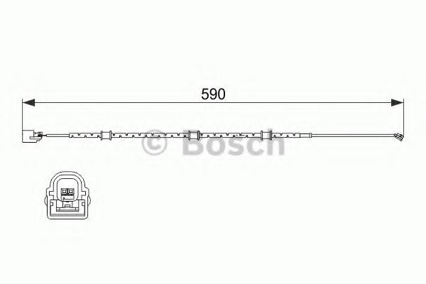 BOSCH 1 987 474 513 Сигнализатор, износ тормозных колодок передний мост для JAGUAR F-TYPE (Ягуар Ф-тъпэ) BOSCH 1 987 474 513 Сигнализатор, износ тормозных колодок передний мост для JAGUAR F-TYPE (Ягуар Ф-тъпэ)