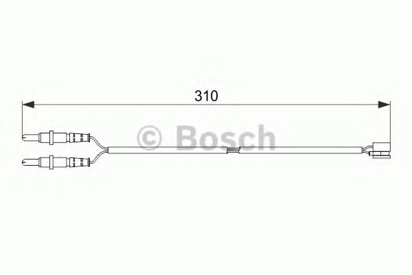 BOSCH 1 987 474 519 Сигнализатор, износ тормозных колодок передний мост для PEUGEOT 407 (Пежо 407) BOSCH 1 987 474 519 Сигнализатор, износ тормозных колодок передний мост для PEUGEOT 407 (Пежо 407)