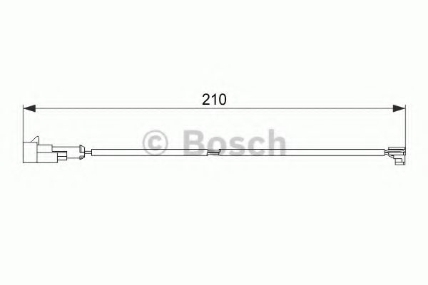 BOSCH 1 987 474 520 Сигнализатор, износ тормозных колодок передний мост для IVECO DAILY LINE (Ивеко Даилъ линэ) BOSCH 1 987 474 520 Сигнализатор, износ тормозных колодок передний мост для IVECO DAILY LINE (Ивеко Даилъ линэ)