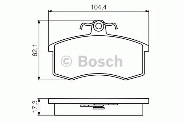 BOSCH 0 986 495 214 Тормозные колодки для LADA 111 (Лада 111) BOSCH 0 986 495 214 Тормозные колодки для LADA 111 (Лада 111)