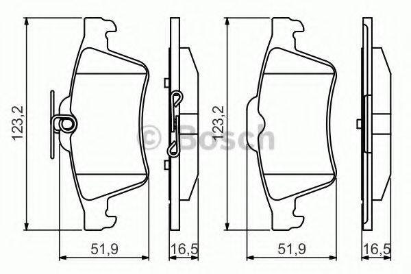 BOSCH 0 986 495 216 Тормозные колодки 