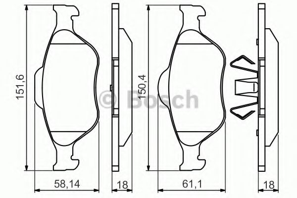 BOSCH 0 986 495 220 Тормозные колодки для MAZDA SOHO III (Мазда Сохо 3) BOSCH 0 986 495 220 Тормозные колодки для MAZDA SOHO III (Мазда Сохо 3)