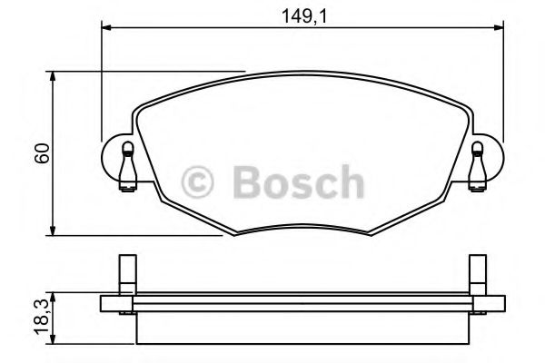 BOSCH 0 986 495 230 Тормозные колодки 