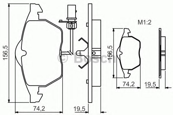 BOSCH 0 986 495 232 Тормозные колодки для AUDI TT (Ауди Тт) BOSCH 0 986 495 232 Тормозные колодки для AUDI TT (Ауди Тт)