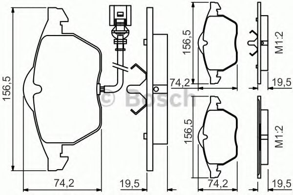 BOSCH 0 986 495 249 Тормозные колодки для AUDI TT (Ауди Тт) BOSCH 0 986 495 249 Тормозные колодки для AUDI TT (Ауди Тт)