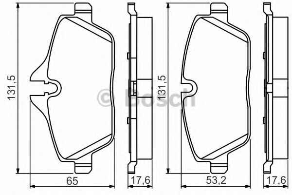 BOSCH 0 986 495 251 Тормозные колодки передний мост для MINI MINI CLUBVAN (Мини Мини cлубvан) BOSCH 0 986 495 251 Тормозные колодки передний мост для MINI MINI CLUBVAN (Мини Мини cлубvан)