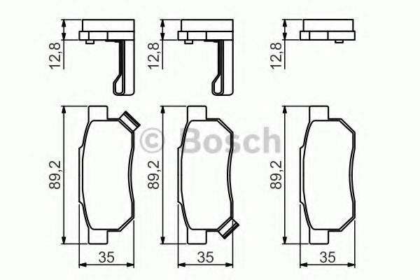 BOSCH 0 986 495 256 Тормозные колодки для HONDA PRELUDE III (Хонда Прэлудэ 3) BOSCH 0 986 495 256 Тормозные колодки для HONDA PRELUDE III (Хонда Прэлудэ 3)