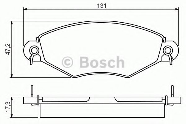 BOSCH 0 986 495 260 Тормозные колодки 