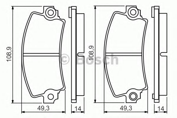 BOSCH 0 986 495 270 Тормозные колодки для RENAULT LE CAR (Рено Лэ cар) BOSCH 0 986 495 270 Тормозные колодки для RENAULT LE CAR (Рено Лэ cар)