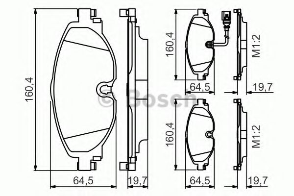BOSCH 0 986 495 347 Тормозные колодки для VOLKSWAGEN (Фольксваген) BOSCH 0 986 495 347 Тормозные колодки для VOLKSWAGEN (Фольксваген)