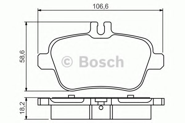 BOSCH 0 986 495 348 Тормозные колодки 