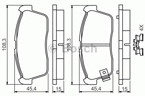 BOSCH 0 986 494 618 Тормозные колодки для DAIHATSU CUORE VII (Дайхатсу Cуорэ v2) BOSCH 0 986 494 618 Тормозные колодки для DAIHATSU CUORE VII (Дайхатсу Cуорэ v2)