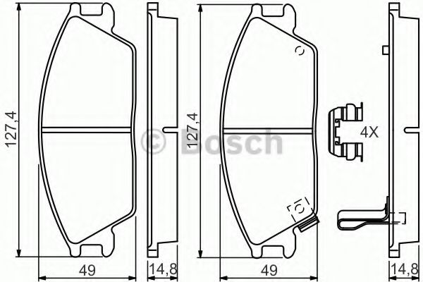 BOSCH 0 986 494 620 Тормозные колодки для HONDA ACCORD II (Хонда Аccорд 2) BOSCH 0 986 494 620 Тормозные колодки для HONDA ACCORD II (Хонда Аccорд 2)
