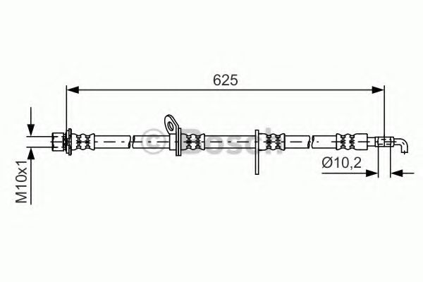 BOSCH 1 987 481 596 Тормозной шланг для TOYOTA IQ (Тойота/тоета Иq) BOSCH 1 987 481 596 Тормозной шланг для TOYOTA IQ (Тойота/тоета Иq)