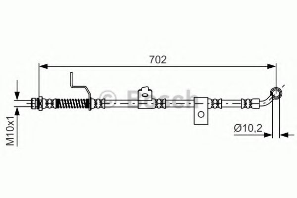 BOSCH 1 987 481 603 Тормозной шланг передний мост слева для HYUNDAI SONATA IV (Хендай Соната 4) BOSCH 1 987 481 603 Тормозной шланг передний мост слева для HYUNDAI SONATA IV (Хендай Соната 4)
