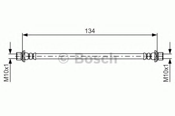 BOSCH 1 987 481 637 Тормозной шланг справа для TOYOTA (Тойота/тоета) BOSCH 1 987 481 637 Тормозной шланг справа для TOYOTA (Тойота/тоета)