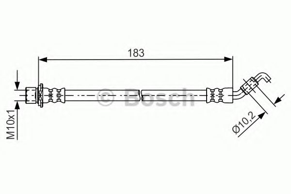 BOSCH 1 987 481 639 Тормозной шланг для TOYOTA (Тойота/тоета) BOSCH 1 987 481 639 Тормозной шланг для TOYOTA (Тойота/тоета)