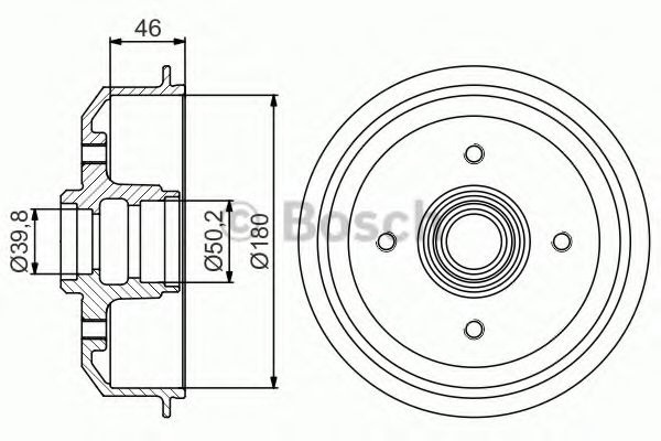 BOSCH 0 986 477 150 Тормозной барабан для FORD ORION II (Форд Орион 2) BOSCH 0 986 477 150 Тормозной барабан для FORD ORION II (Форд Орион 2)