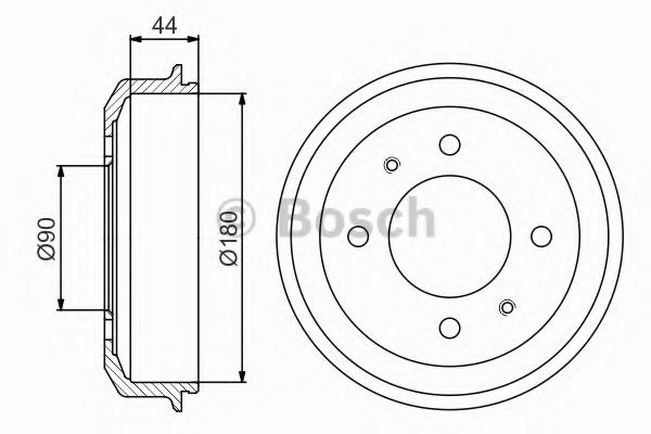 BOSCH 0 986 477 181 Тормозной барабан для HYUNDAI PONY I (Хендай Понъ и) BOSCH 0 986 477 181 Тормозной барабан для HYUNDAI PONY I (Хендай Понъ и)
